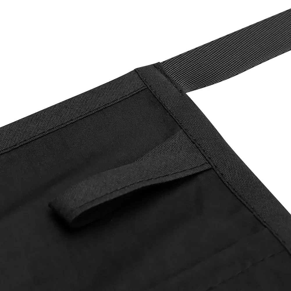 Wholesale Short Wear-Resistant Barber Aprons Work Waist Apron with 4 Big Pockets