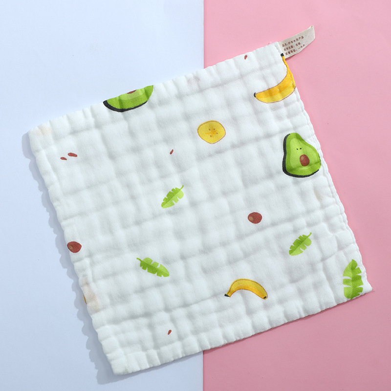 6-Layer Cotton Baby Drool Towels, a-Class Absorbent Cartoon