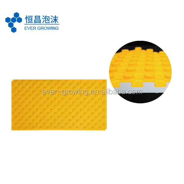 Construction &Real Estate > Floor Heating Systems &Parts Grooved XPS Underfloor 16mm Pipe Hydronic Heating System XPS Foam Board