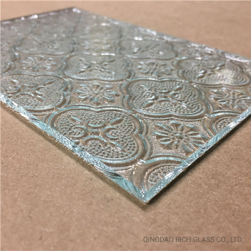3mm 4mm 5mm 6mm Customized Size China Supplier Clear and Colored Mistlite Nashiji Patterned Glass