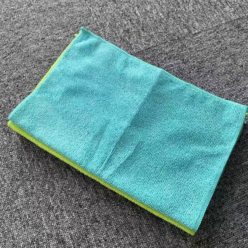 Hot Selling Microfiber Cleaning Cloth Warp Knitted Towel Gray 40*40cm 300GSM Car Microfiber Cloth Car Kitchen Towels