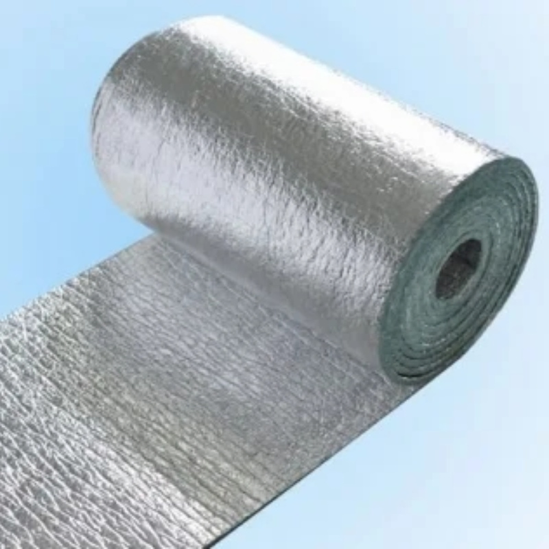 Double Sided Aluminum-Foil Green PE Foam for Tube Insulation