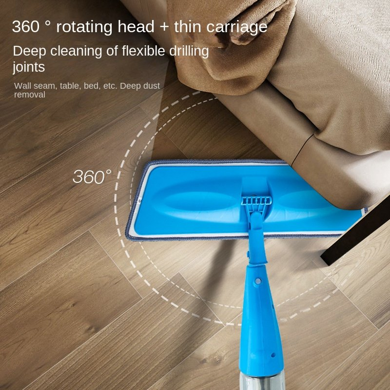 Dual-Use Spray Mop Wet or Dry with Manual Squeezer Household