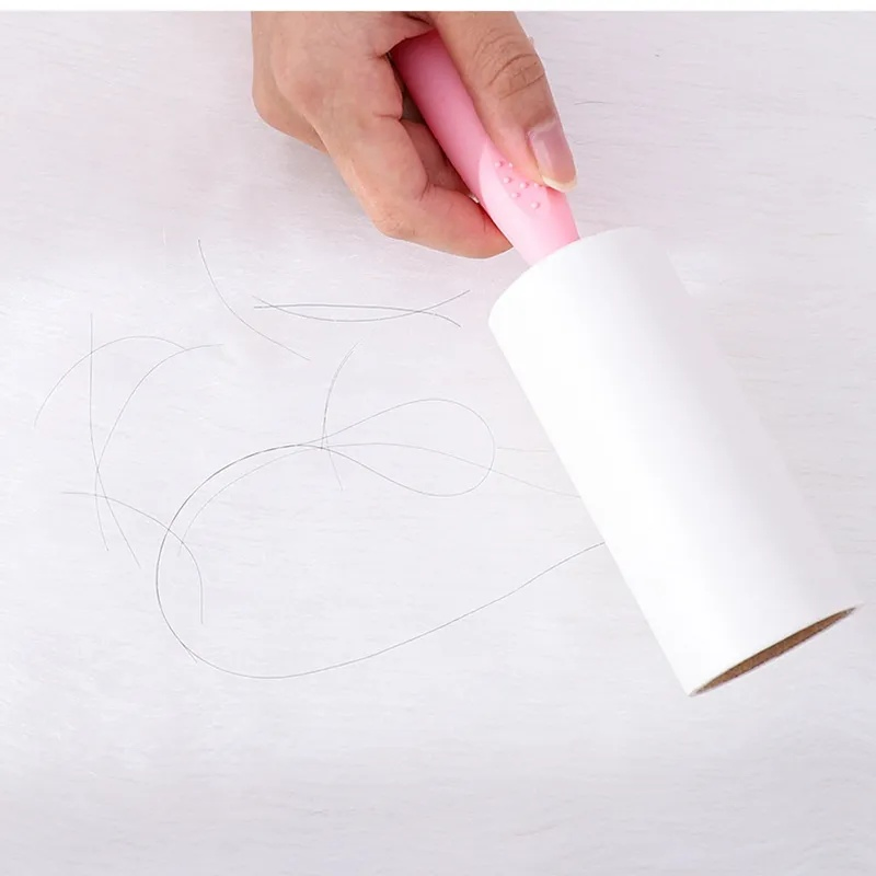 60sheets Pet Hair Lint Rollers Clothes Furniture Carpet Cleaning Brush Fuzz Fabric Shaver Portable Lint Remover