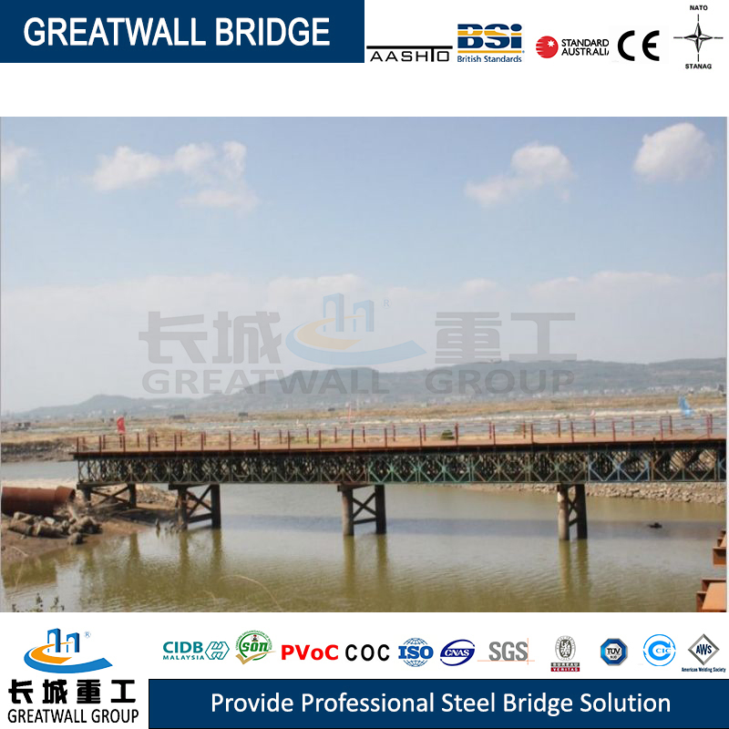 Steel Structure Prefab Modular Bailey Truss Bridge Bailey Bridge Deck