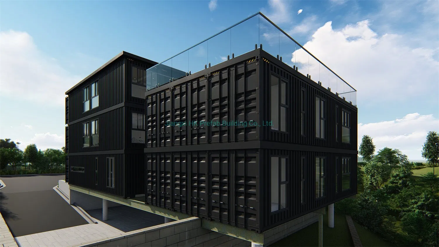 Eco-Friendly Modular Prefab Prefabricated Container Building /Apartment /House.