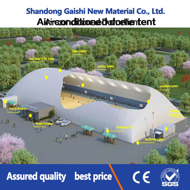 Smart Control Temperature Inflatable Air Supported Dome Structure Tent for Soccer/ Basketball /Sports