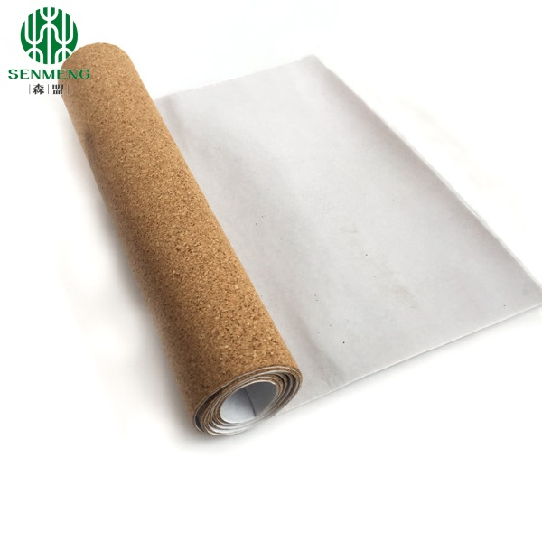 Custom 0.8-12mm Roll Cork Self-Adhesive Floor Adhesive Cork Roll