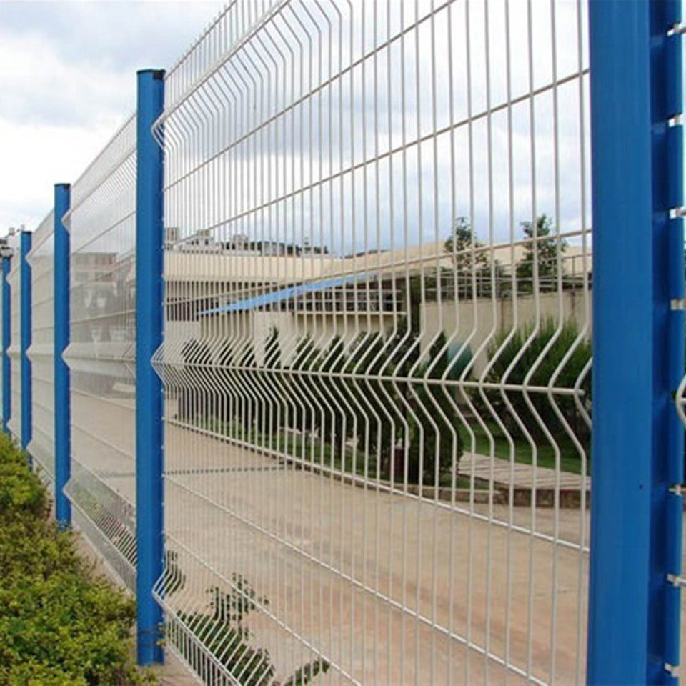 Welded Powder Coated Top Selling 3D Curved Garden Fence Panels Galvanized Steel Wire Mesh Fence