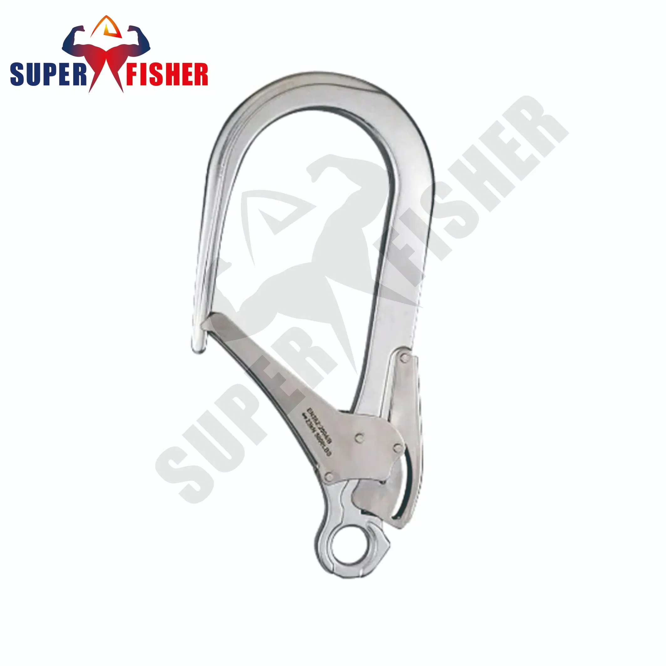 High-Altitude Oversize Opening 60mm 110mm Fall Protector Arrest Carabiner /Karabiner Forged Steel/Aluminium Snap Hook for Safety Harness Lanyard Use