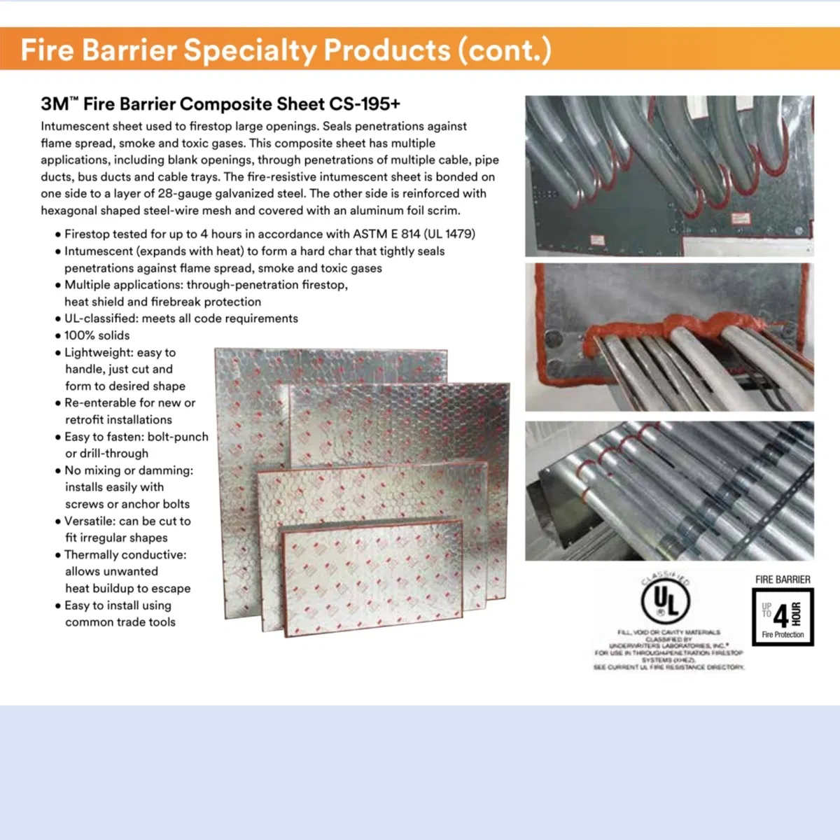 FM Approved Fire Barrier for HVAC Ducts and Openings