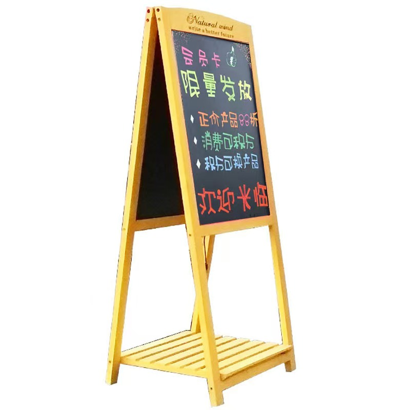 Bulk Order Space Saving Multi Tier Wooden Blackboard Flower Stand Shelf