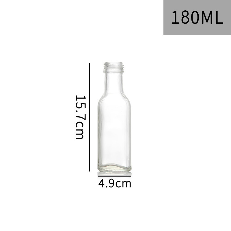 Hot Sale Round Clear Dorica Glass Olive Oil Bottles with Aluminum Lid