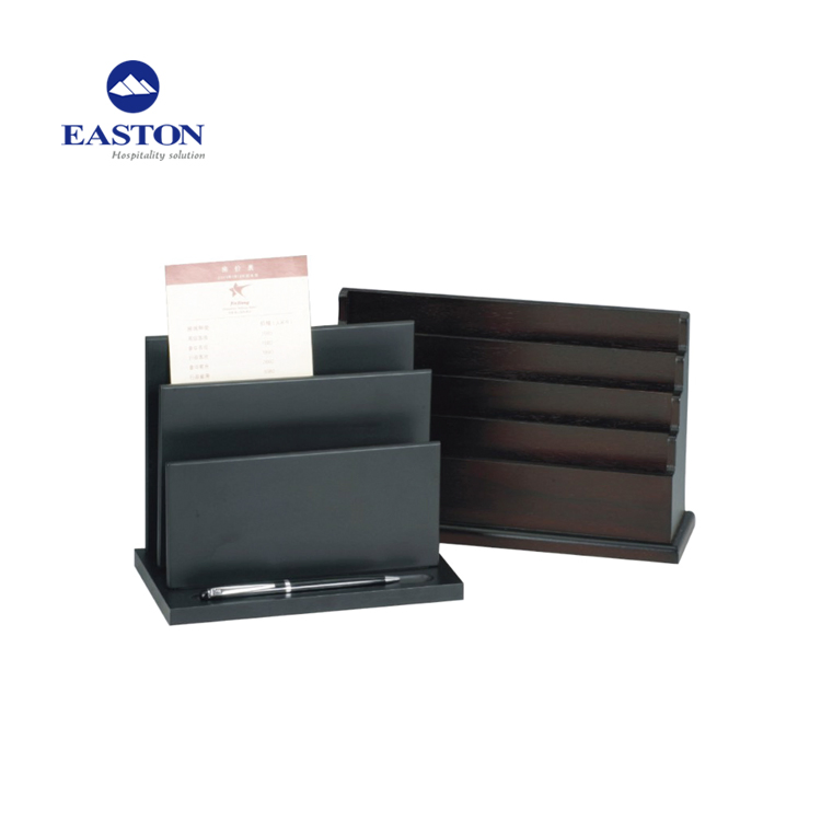 New Arrival Hotel Black High Wooden Service Tray
