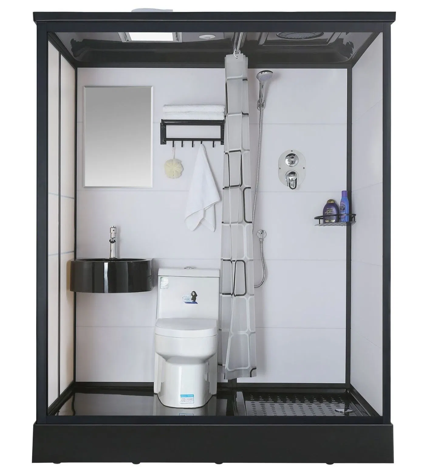 Prefab Bathroom Shower Room with Toilet Bathroom Pods Dry Wet Depart