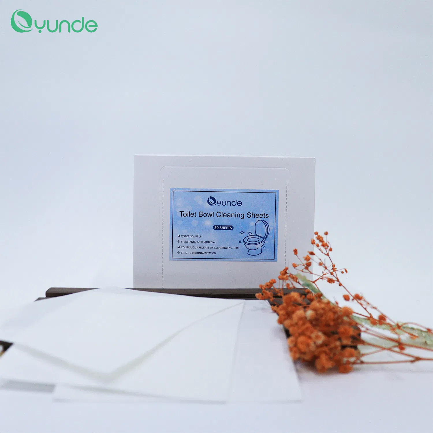 Eco Plastic Free Biodegradable Deodorization Toilet Bowl Cleaning Sheets
