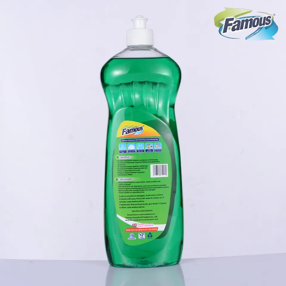 High-Quality Dishwashing Bowl Liquid Soap Ginger Detergent Dish Washing
