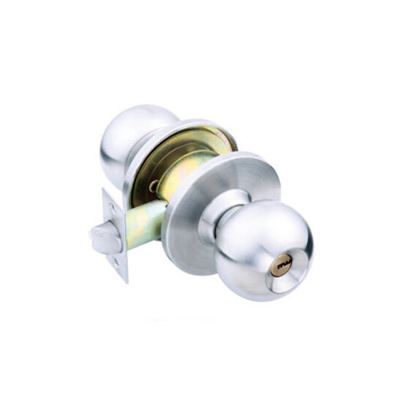 Home Door Gate Single Cylinder Deadbolt Chrome Metal Dead Bolt Door Lock