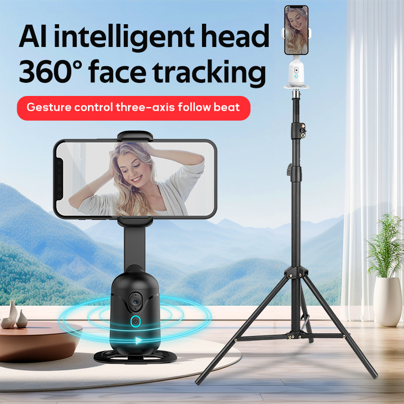 Умный держатель для телефона Q7 с поворотом 360° и слежением