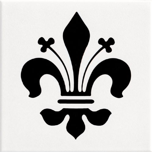 Black and White Borhemia Style Glazed Porcelain Tile20*20cm