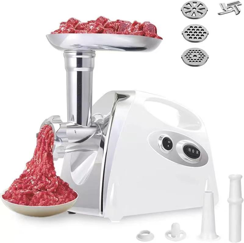 Small Commercial Household Stainless Steel Meat Grinder Electric Fresh Meat Mincer