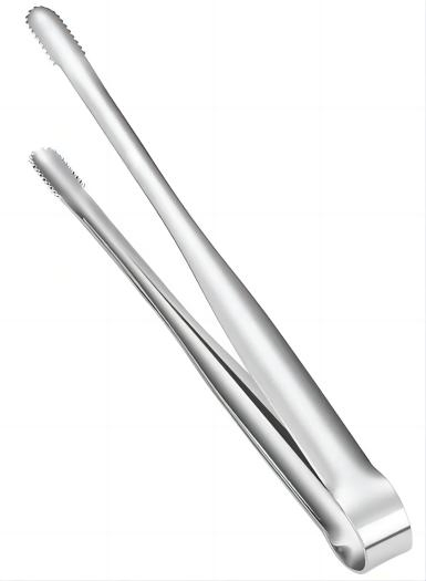 Asia Japanese Korean Barbecue Bulgogi Meat Serving Medium Clip 304 Stainless Steel Siver Shiny Clip