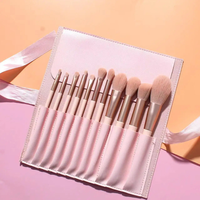 New 11 Makeup Brush Set Complete Makeup Tools Powder Brush Blush Nose Shadow Brush Beauty Gift Tools
