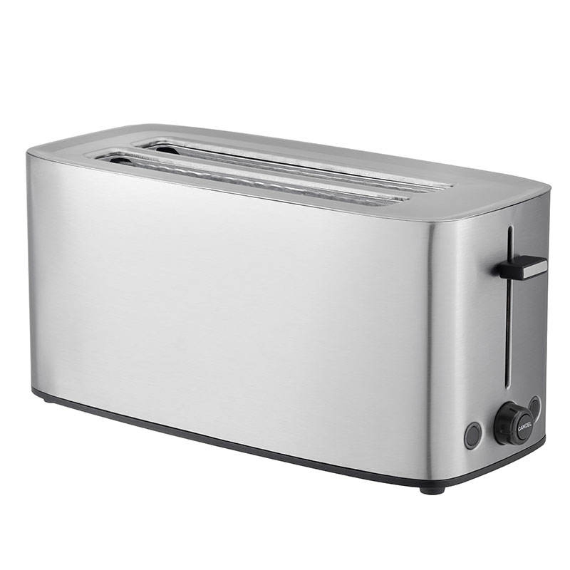 Premium 4-Slice Long Slot Stainless Steel Toaster for Perfect Toast
