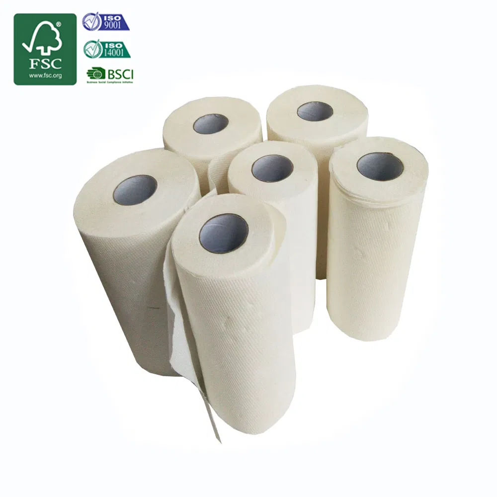 100% Bamboo Pulp Eco Friendly Custom Embossing Kitchen Paper Towel Roll