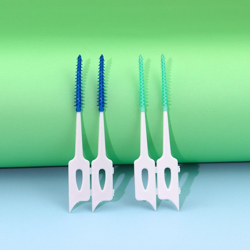 Soft Rubber Interdental Brush Toothpick Dental Picks for Orthodontic Brace Wide-Space
