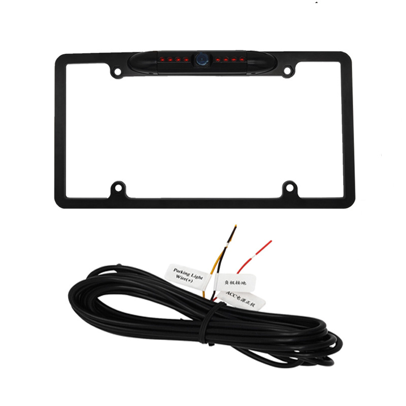 Камера в рамке номерного знака с ночным видением