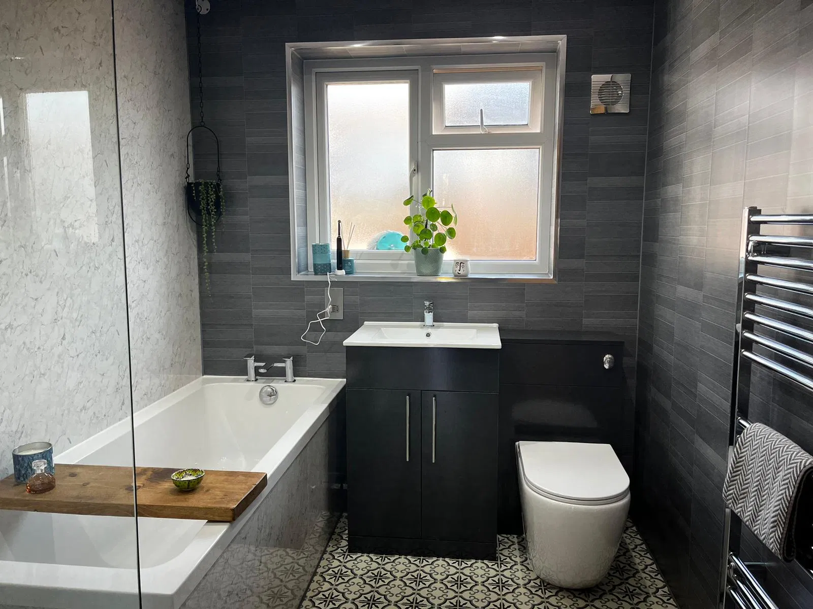 UK Popular 1m Wide Marble Type Waterproof PVC Wall Panel