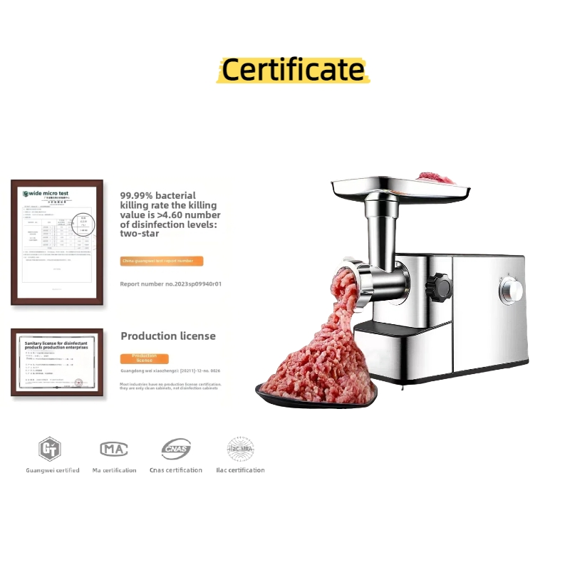Large Capacity Meat Grinder Processes Bulk Meat