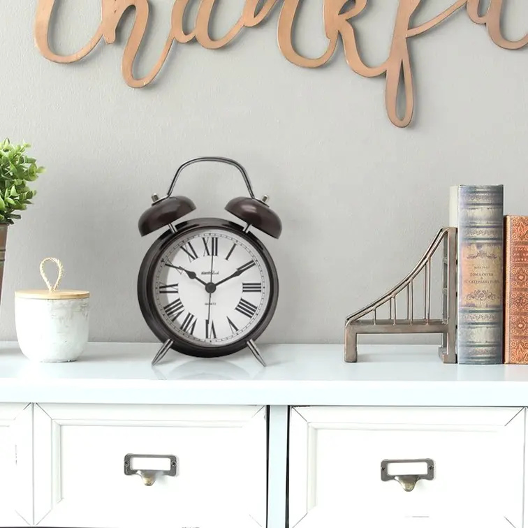 Twin Bell Alarm Clock Customized Table Clock Desk Cheap Desk Clocks