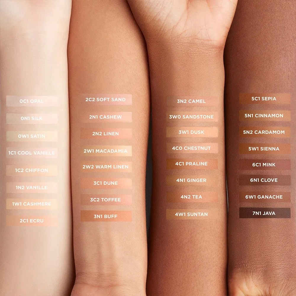 Vegan Cover Under-Eye Circles Blemishes Skin Color Changing Flawless Complexion Lightweight Full Coverage Liquid Foundation