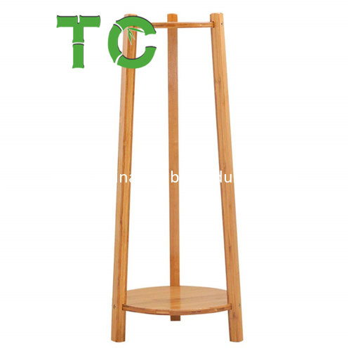 Wholesale Bamboo Plant Flower Stand Rack, Portable 2-Tier Corner Plant Shelf Rack Plants Display Shelf, Wooden Planter Pots Organizer Flower Pot Display