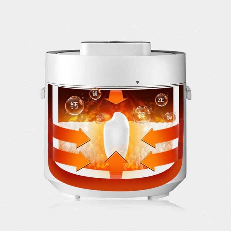 Smart 2L Electric Rice Cooker with 24-Hour Timer Function