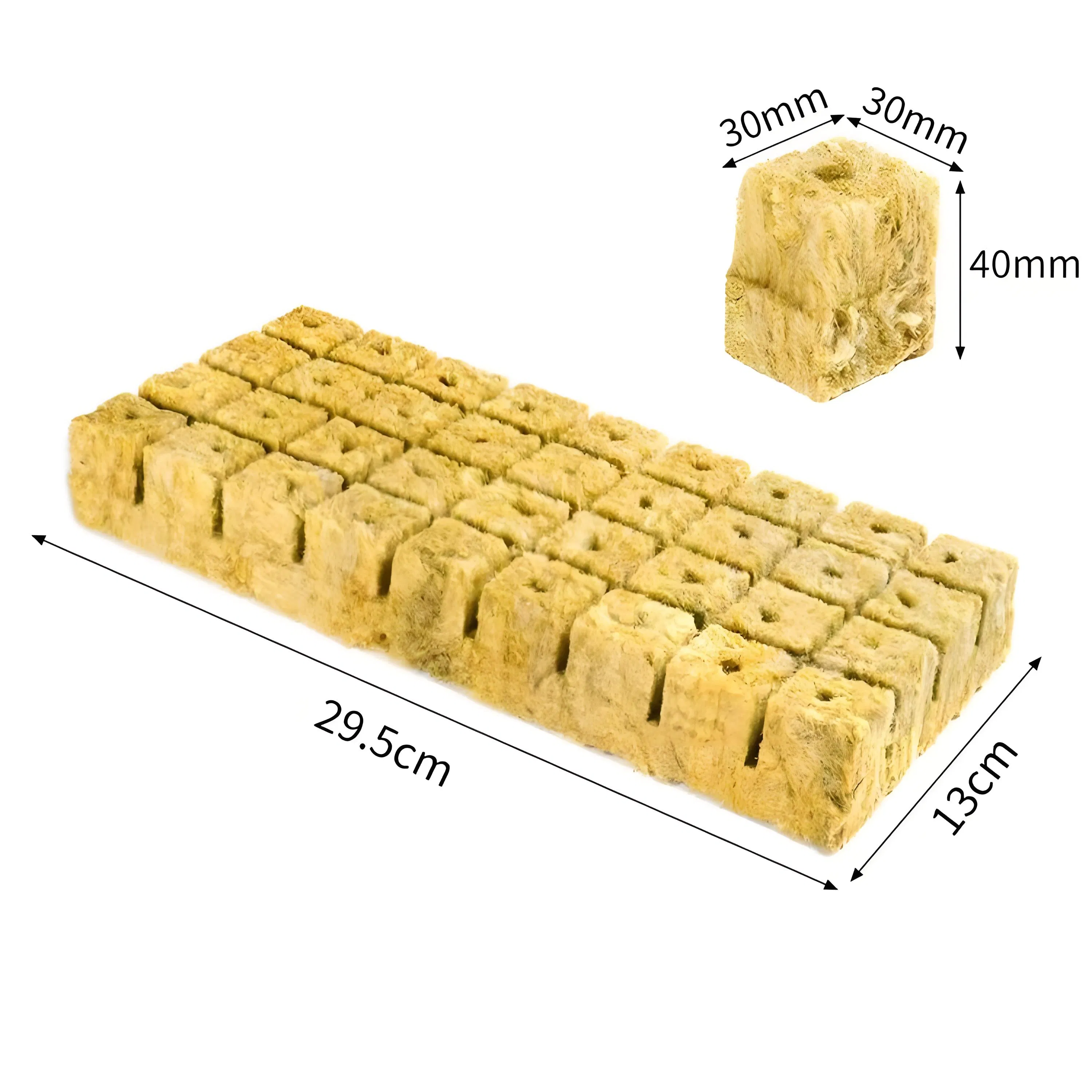 Hydroponic 3 Cm Rock Wool Mini Blocks Rockwool Cubes for Lettuce