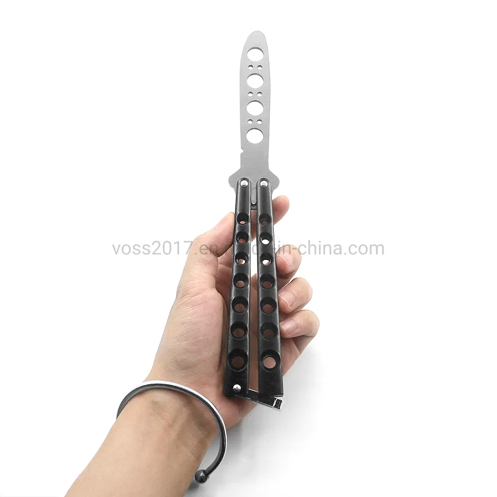 8.65" Bm42 Balisong Knives 440 Stainless Steel Training Butterfly Knife Channel Handle