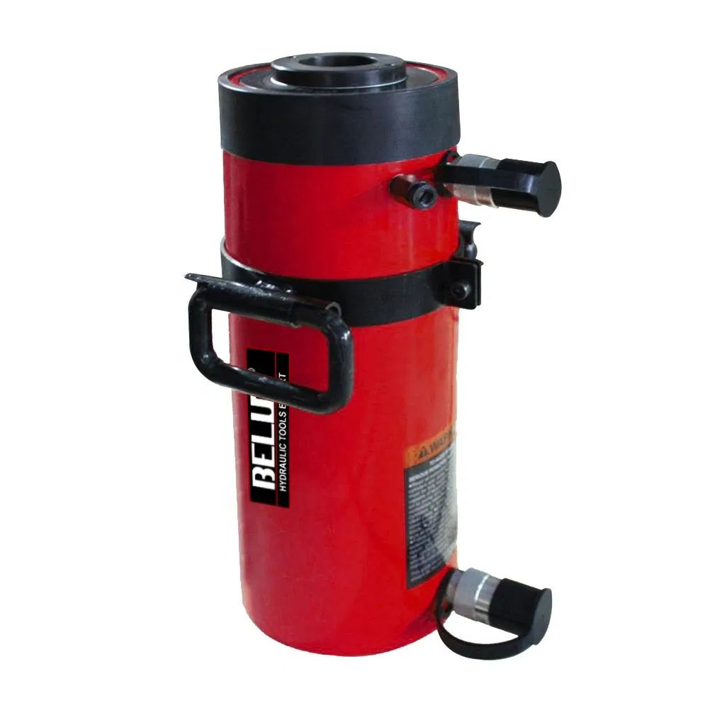 100t 76 mm Stroke Double Acting Hollow Plunger Hydraulic Cylinder Jack Rrh1003