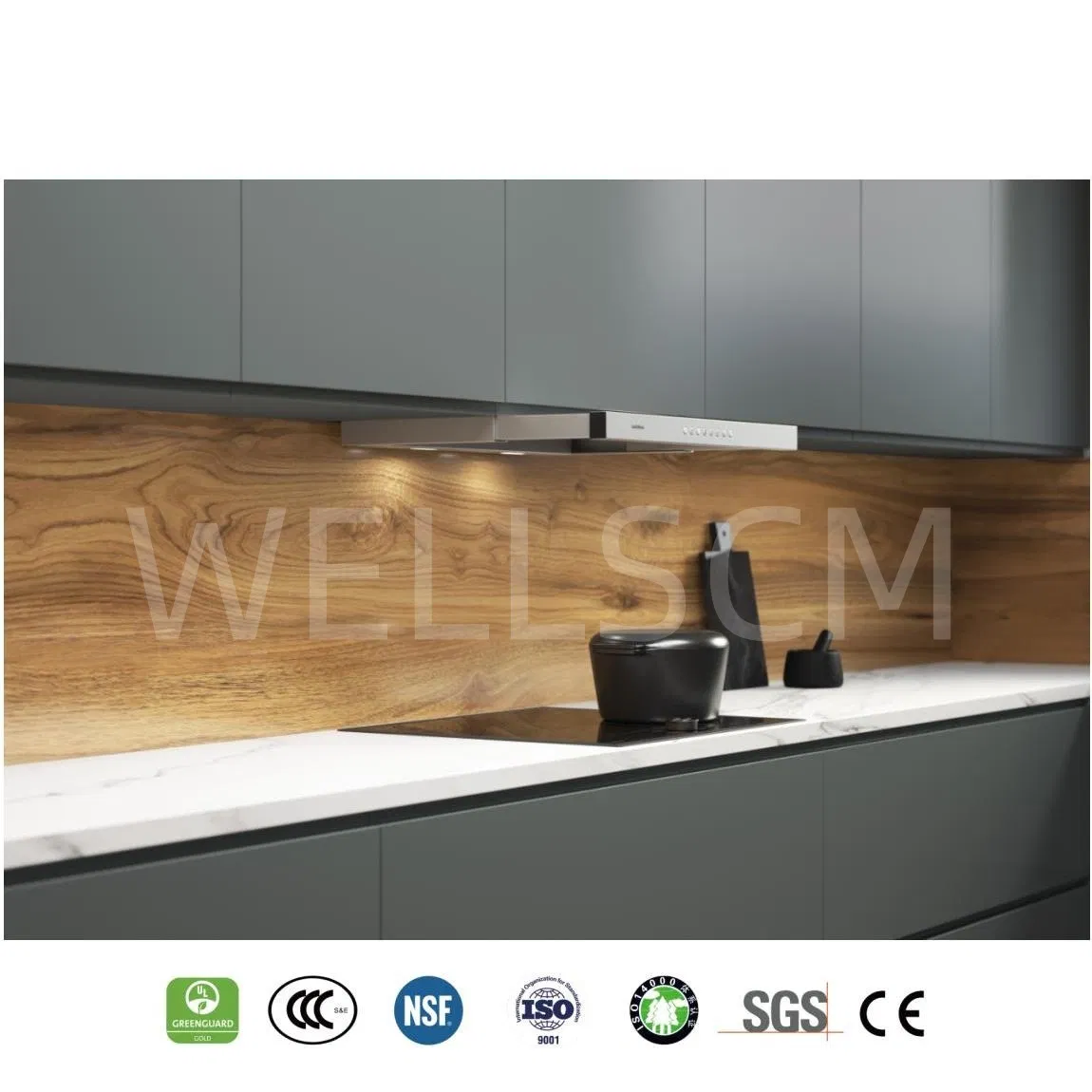New Customizable Sintered Stone Slab White Matte Marble Texture Contemporary Style Sintered Stone