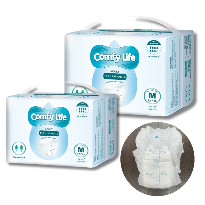 Wholesale Disposable Absorbent Ultra Thick Adult Diaper Pull up Pants