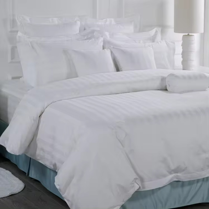 Wholesale Modernization Solid Pure Cotton 4PCS Multi-Function Duvet Cover Hotel Bedding Set