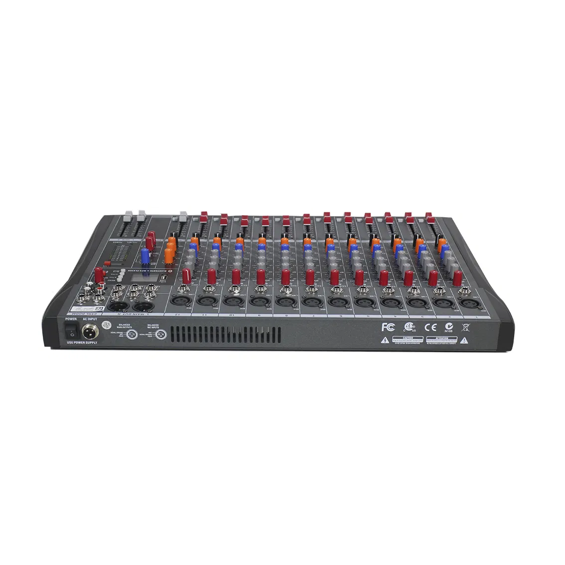 Professional 6/8/12/16 Channels DJ Bluetooth Mini Audio Mixer Console with Delay, Digital Effect, USB, One Output and One Return
