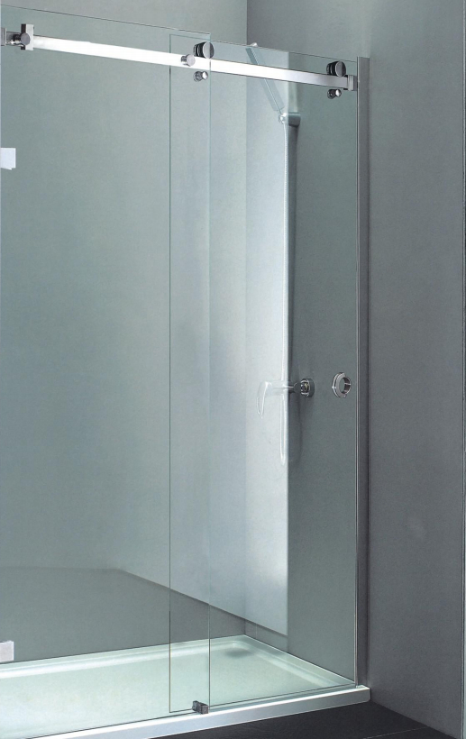 Bathroom Fittings Frameless Shower Enclosure Glass Sliding Door System Hinges