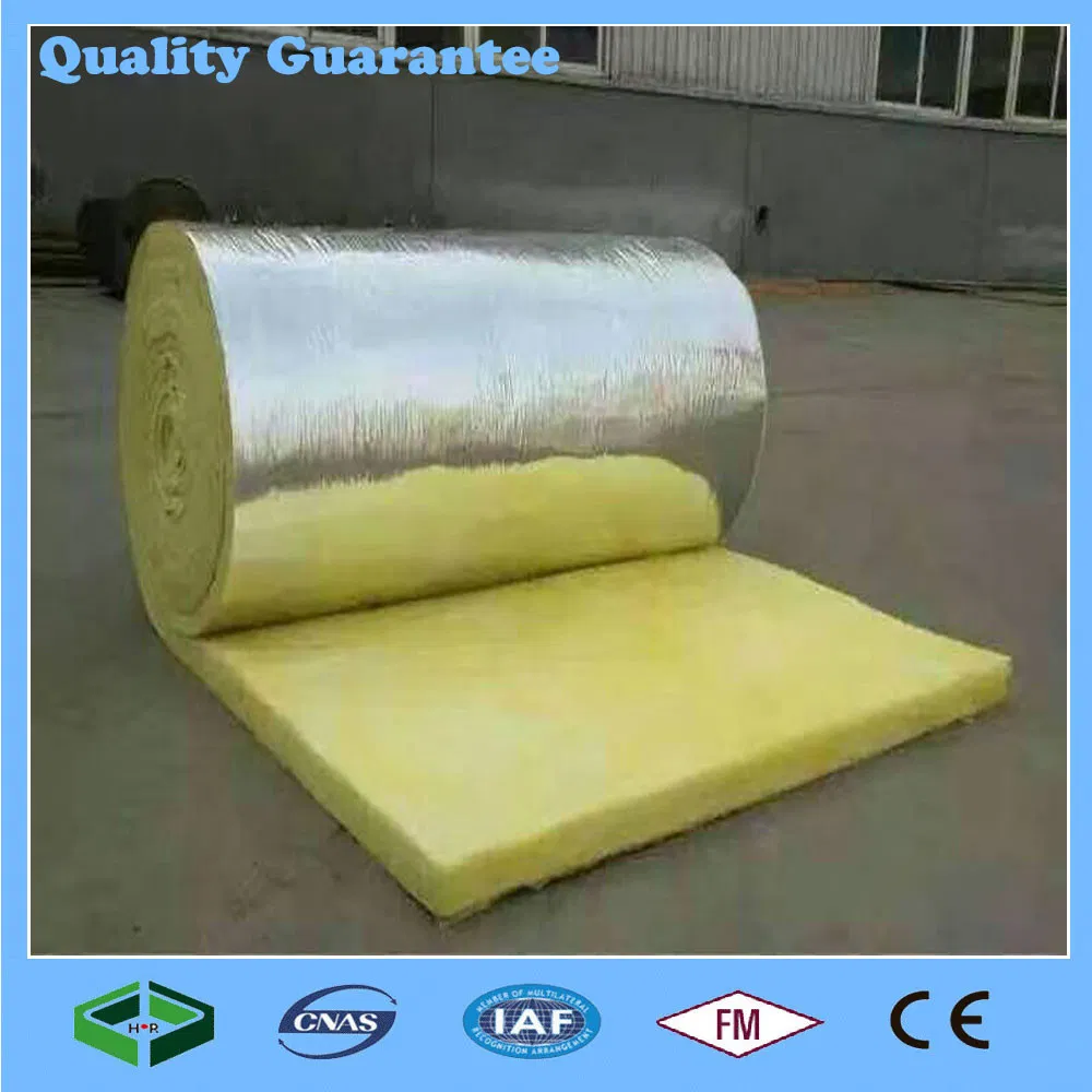 High Temperature Insulation Material Glasswool with Aluminium Foil Insulation for Soundproofing