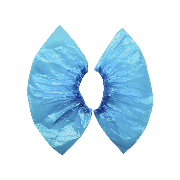 Disposable PE Shoe Cover Plastic Blue Cleanroom Medical Shoe Cover