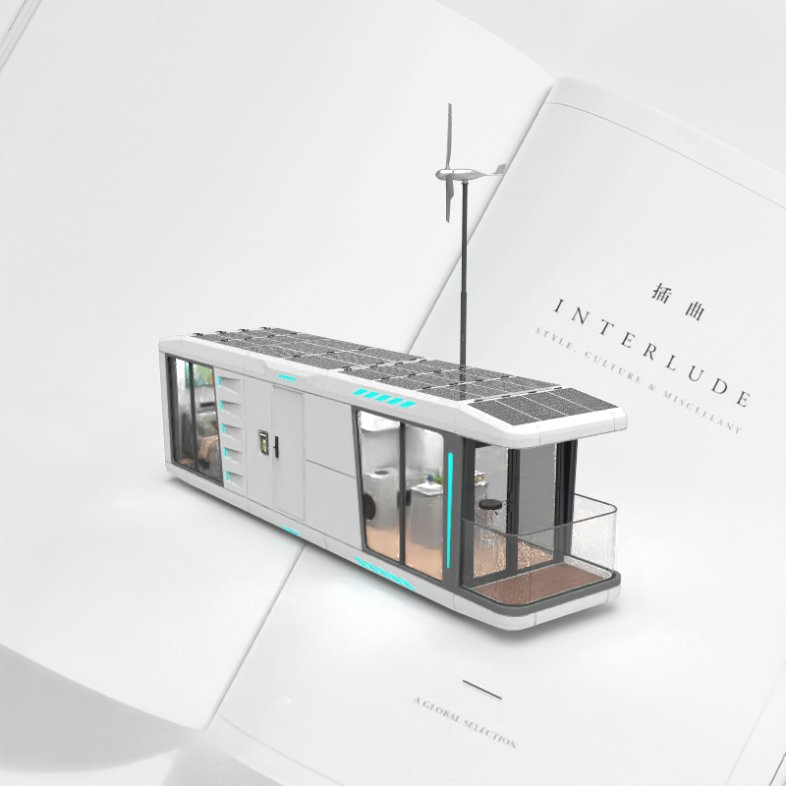 Green Energy Products Marine Dancer Renewable Energy 4kw Solar 2kw Wind Power Prefabricated Capsule House
