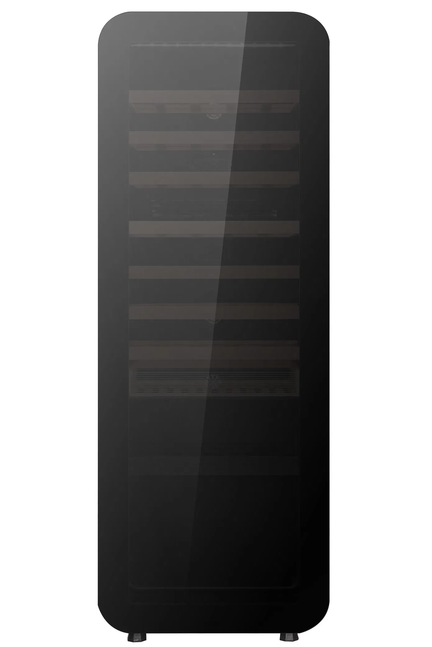 New Products 60 Bottles of Wine Cooler with Full Black Door Frame