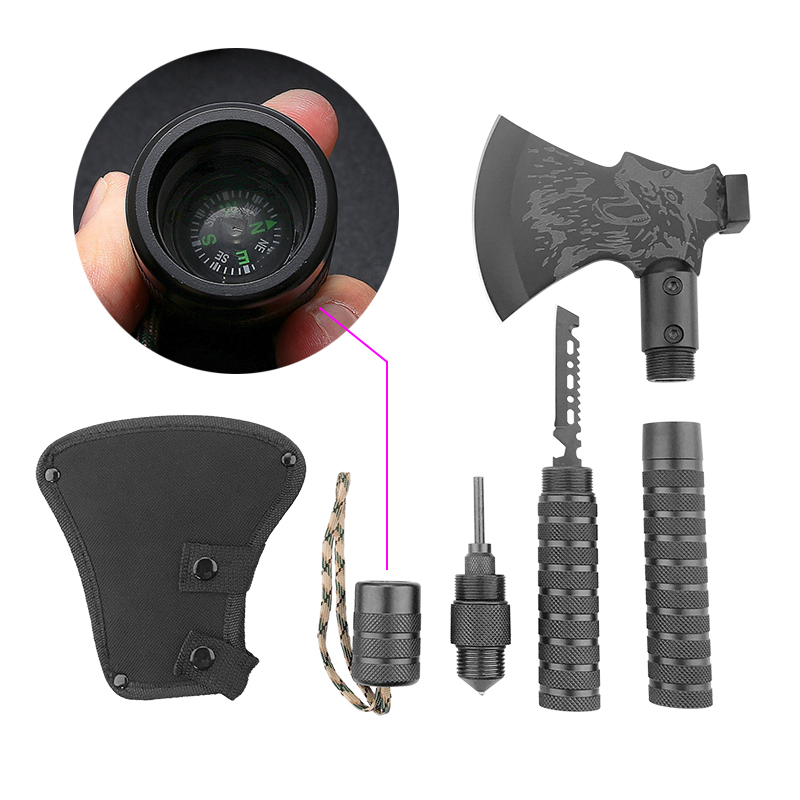 Factory Direct Stainless Steel Axe Multifunctional Axe Outdoor Camping Tactical Axe